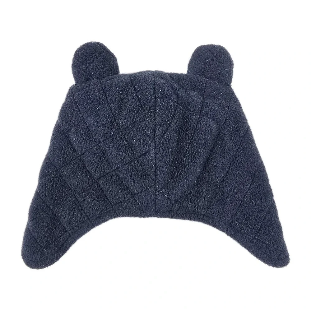 Baby Gap Size 6-12 Months‎ Navy Blue Gray Winter Hat Quilted Ears